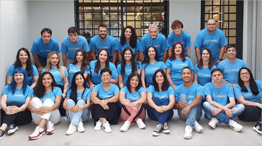 Foto da equipe da Oficina Inteligente